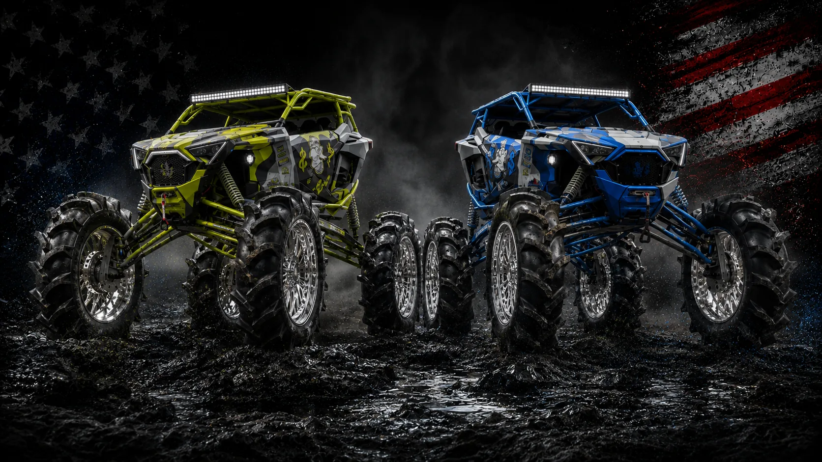 Custom side-by-side on the trail